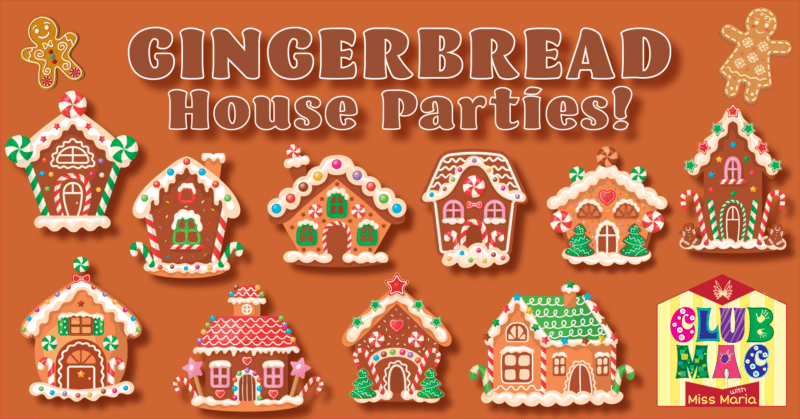 CLUB MAC Gingerbread Houses