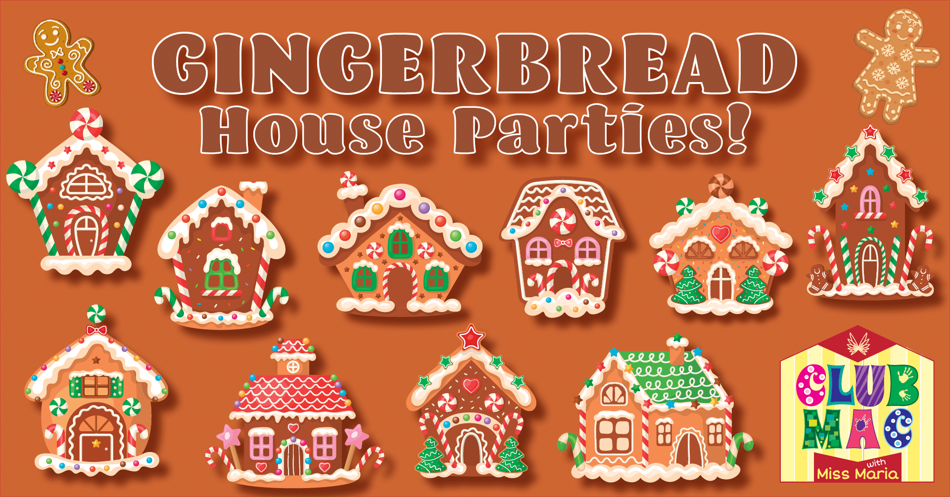 CLUB MAC Gingerbread Houses